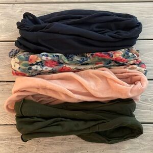 Fabric scrunchy headbands